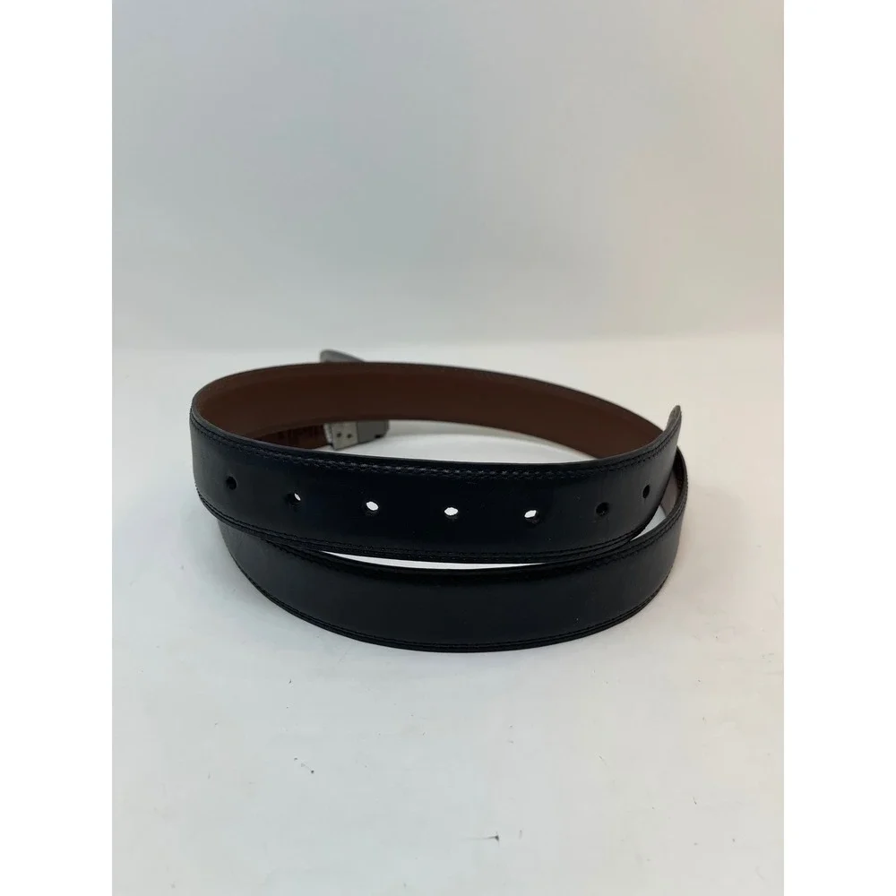 Dickies Reversible Belt Mens 36 Black Brown Good Leather Swivel Buckle